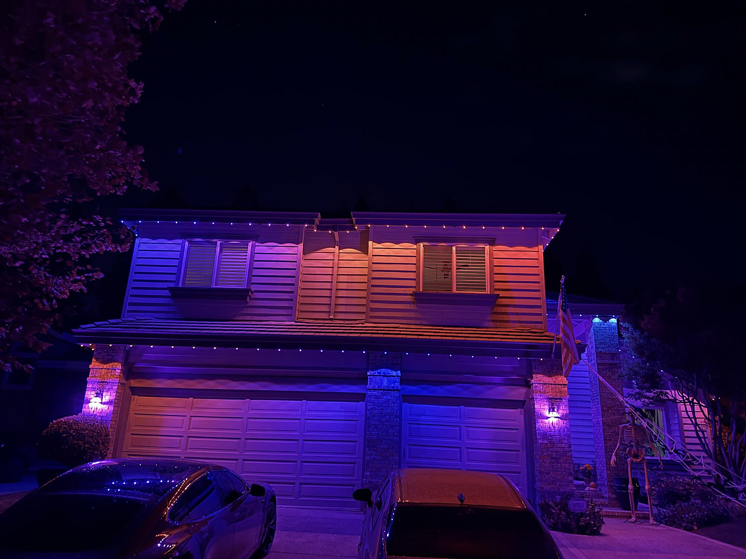 Permanent lighting at Arman B.'s home in Blackhawk